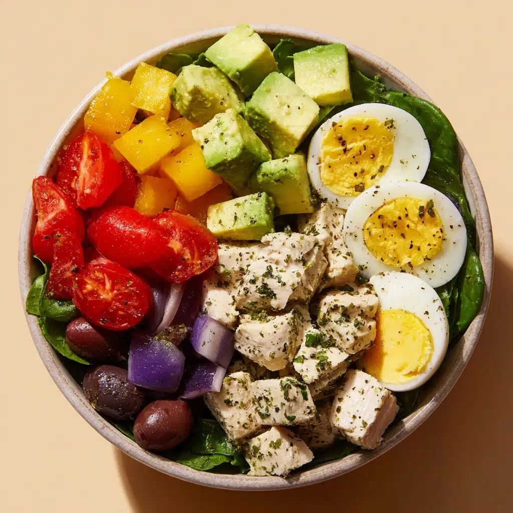 High-Protein Avocado Chicken Salad with Egg Recipe - Recipe Image