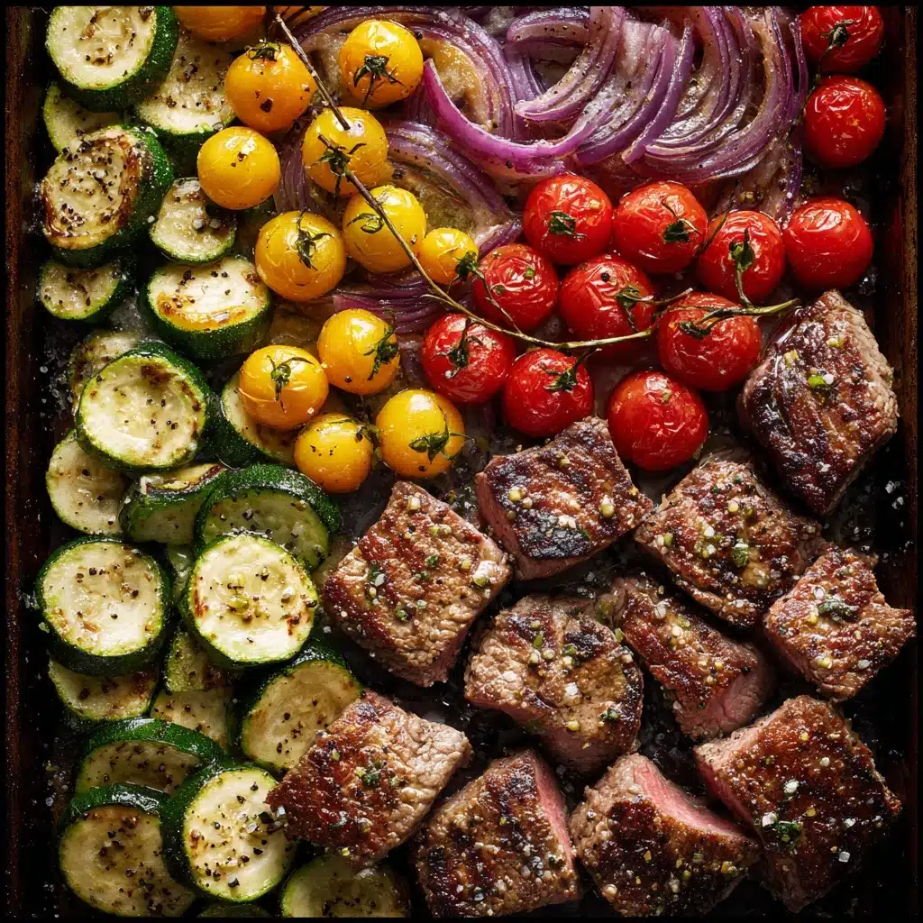 Sizzling Steak with Roasted Veggies Recipe - Recipe Image