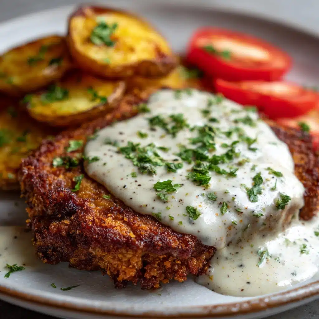 Southern Fried Chicken with Creamy Gravy Recipe - Recipe Image