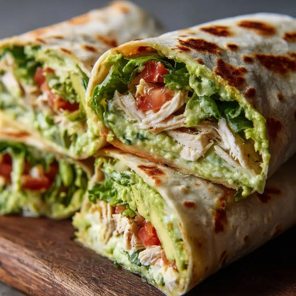 Avocado Chicken Salad Wrap Delight Recipe - Recipe Image