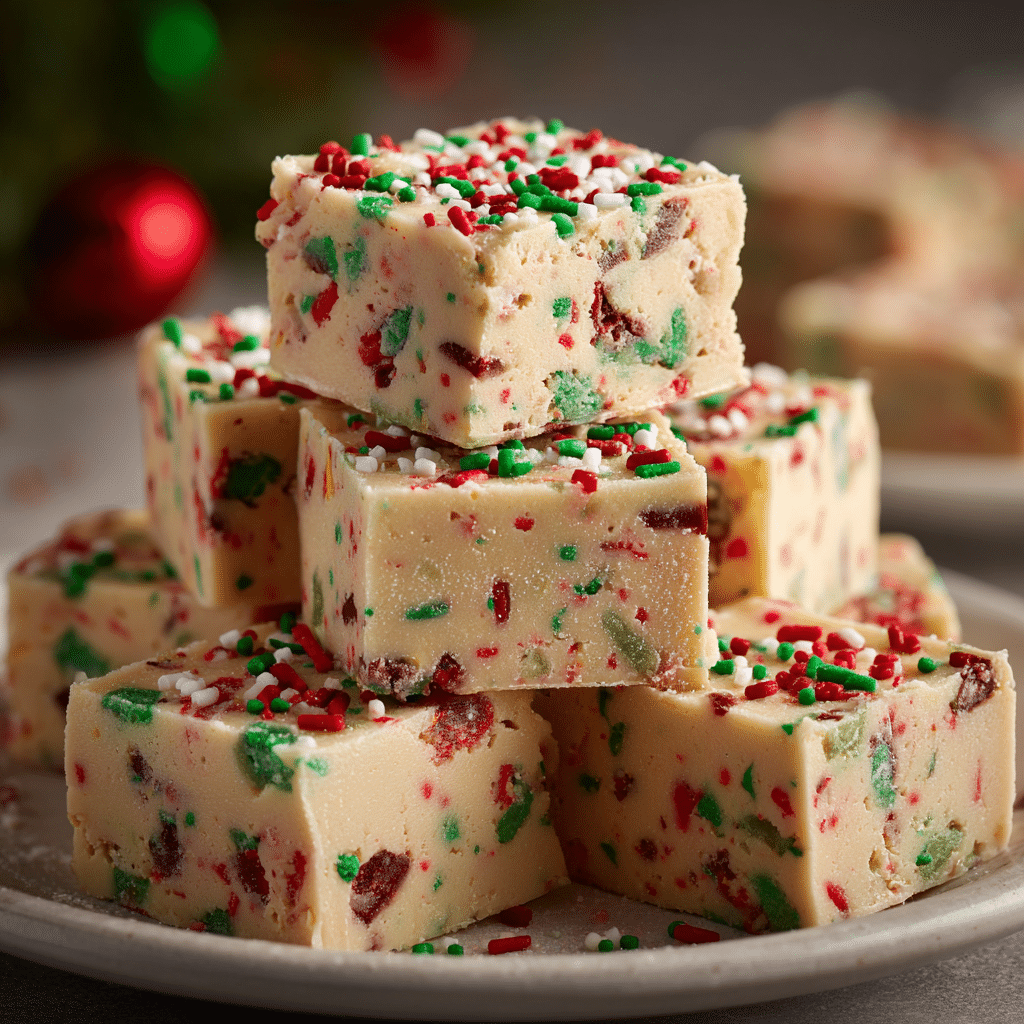 Candy Cane Fudge Recipe - Recipe Image