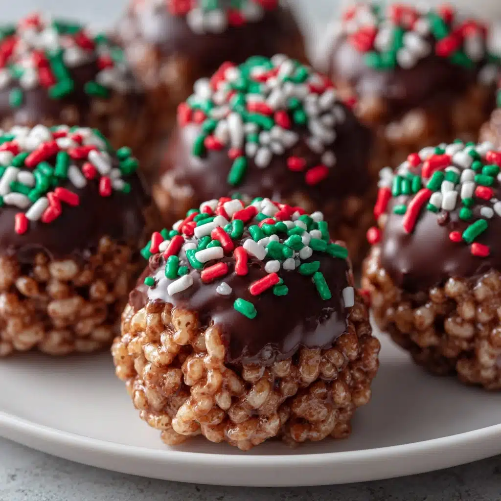 Rice Krispie Christmas Puddings Recipe - Recipe Image