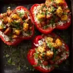 Teriyaki Pineapple Chicken & Rice Stuffed Peppers Recipe