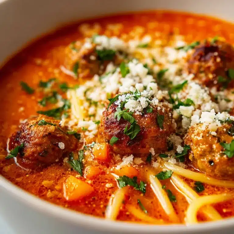 Chunky Italian Meatball Soup Recipe