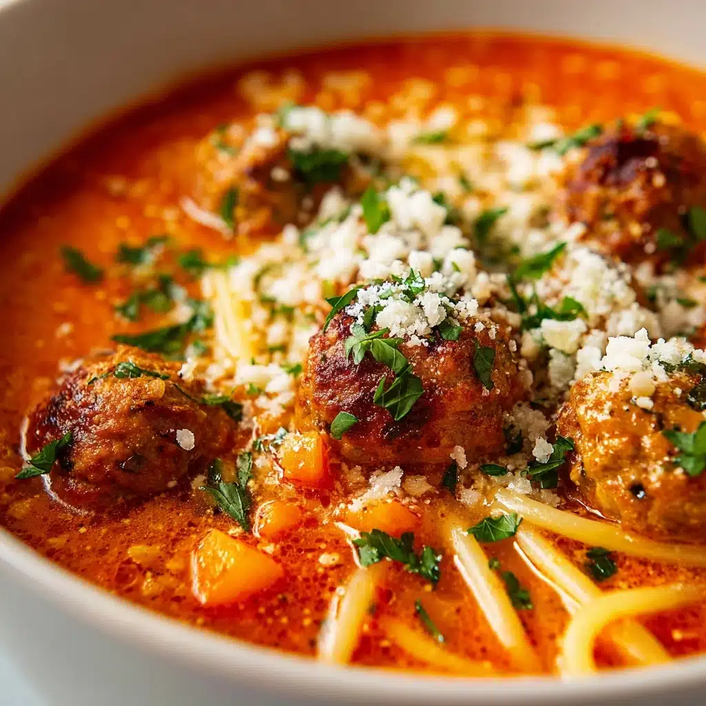 Chunky Italian Meatball Soup Recipe - Recipe Image