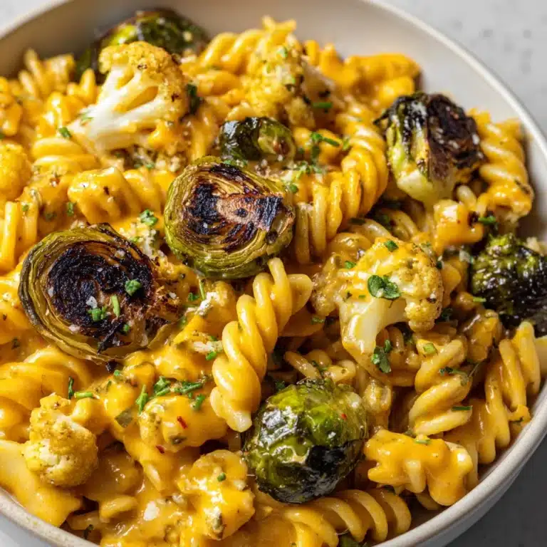 Pumpkin Mac and Cheese with Roasted Veggies Recipe