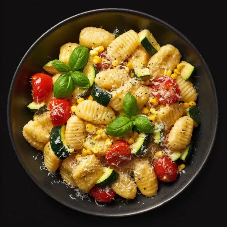 Summer Cavatelli with Corn, Tomatoes and Zucchini Recipe