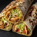 Cheesy Chicken Garlic Wraps Recipe