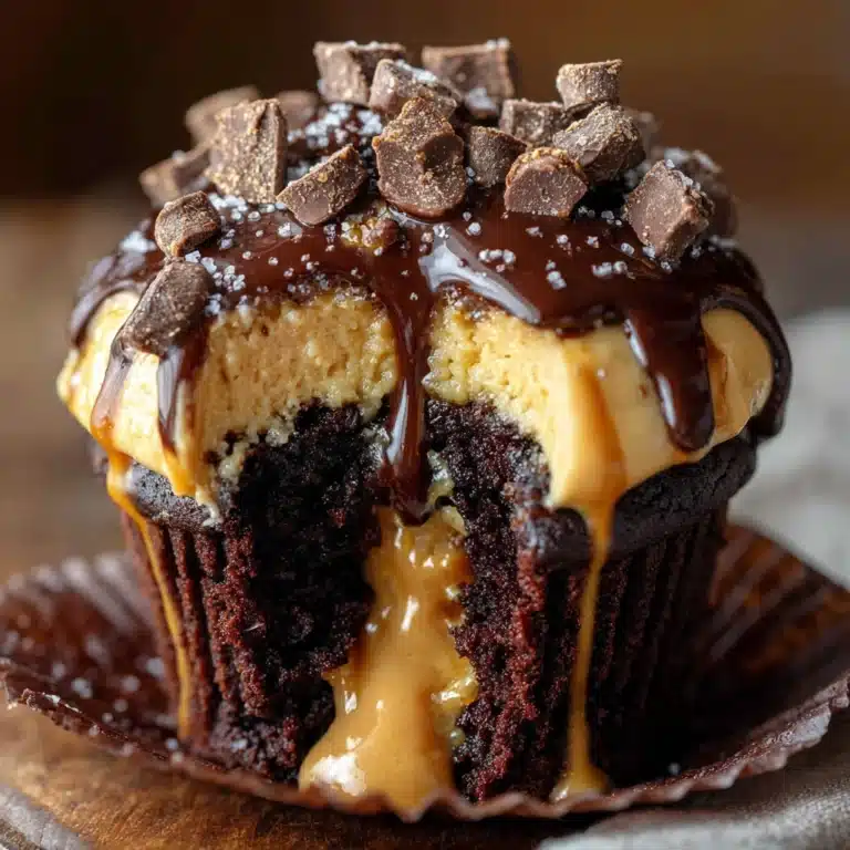Gooey Peanut Butter Lava Cupcakes Recipe