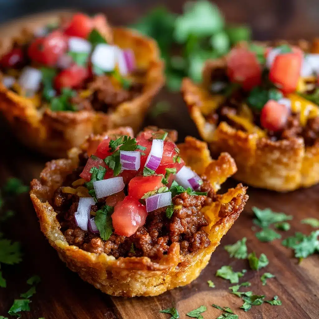 Easy Crunchy Taco Cups Recipe - Recipe Image
