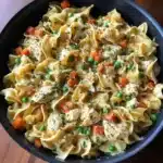 Chicken Pot Pie Noodle Skillet Recipe