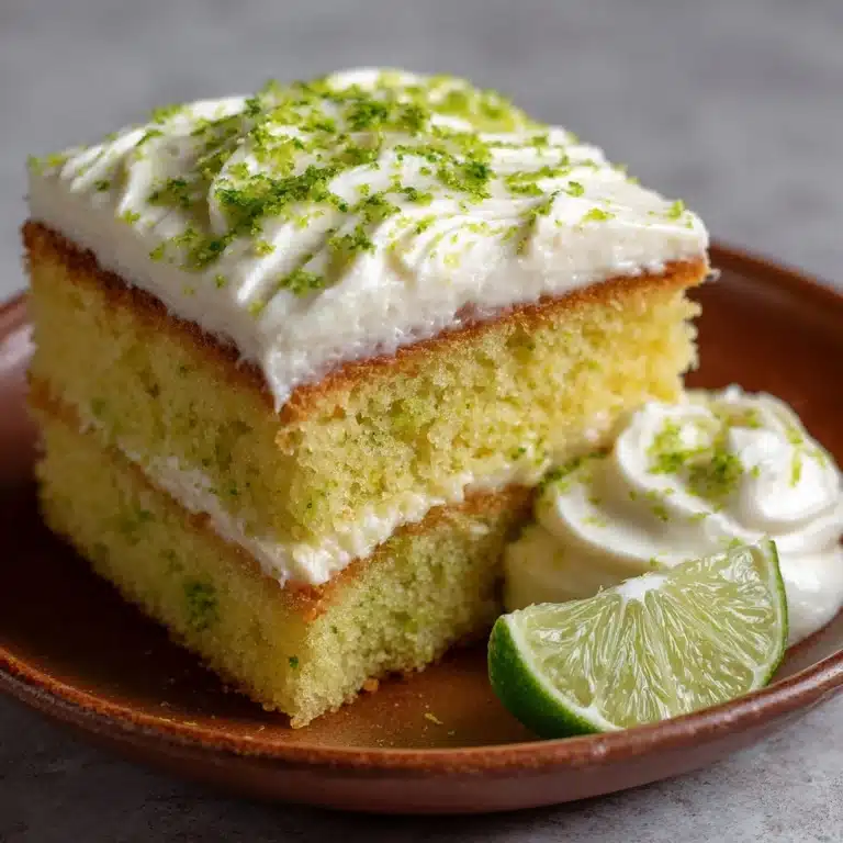 Key Lime Cake with Key Lime Cream Cheese Frosting Recipe