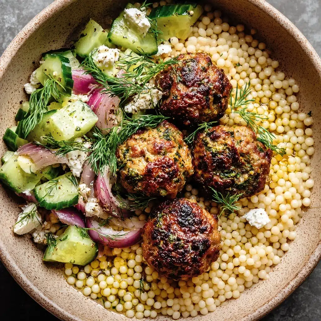 Herby Greek Chicken Meatballs Recipe - Recipe Image