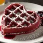 Heart-Shaped Red Velvet Waffles Recipe