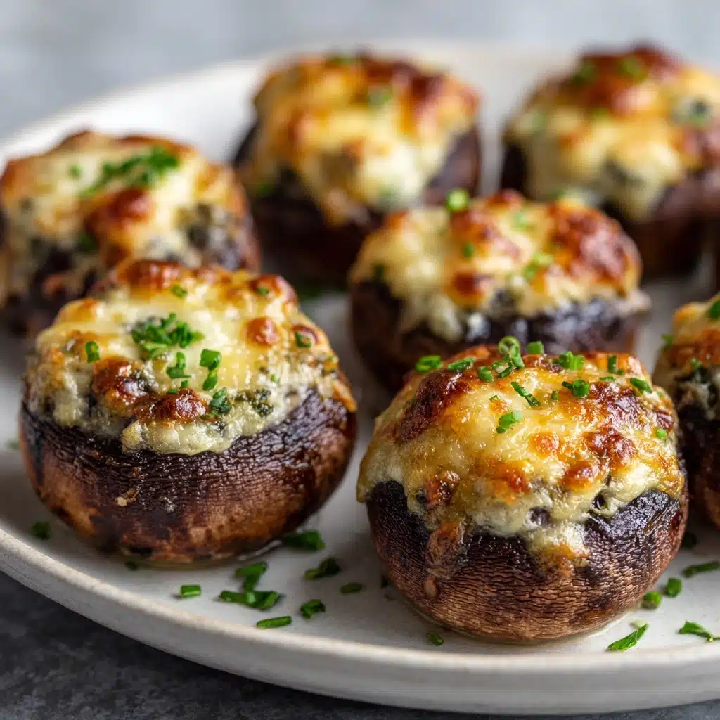 Delicious Mushrooms Stuffed with Crab Meat Recipe - Recipe Image