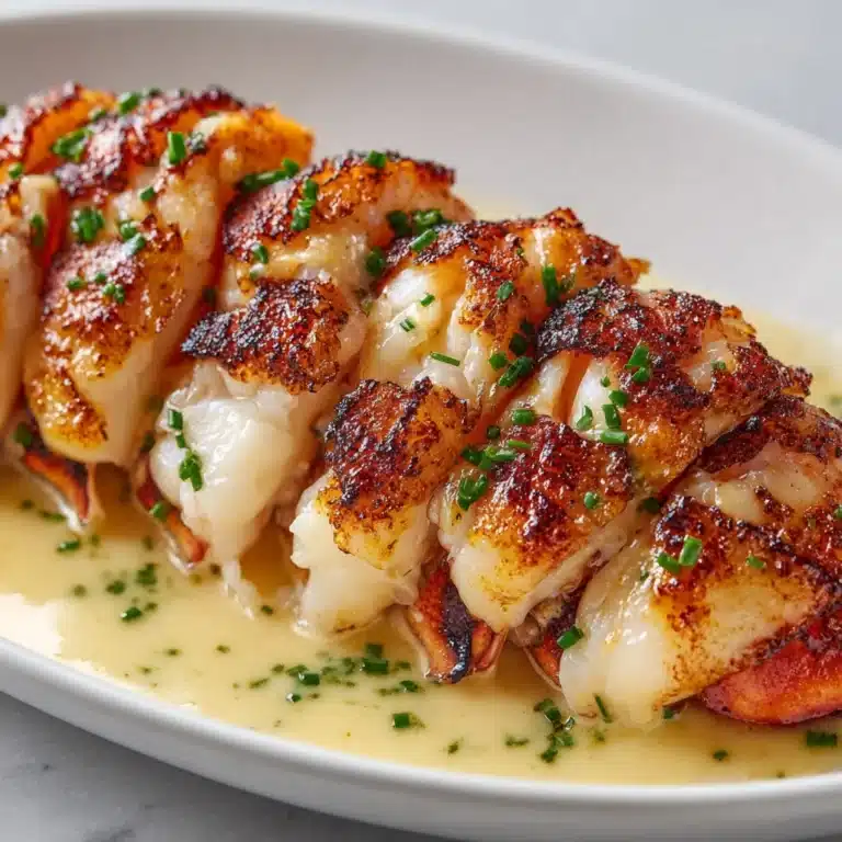 Creamy Garlic Butter Lobster Tails Recipe