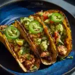 Poblano Chicken Tacos with Avocado-Jalapeño Salsa Recipe