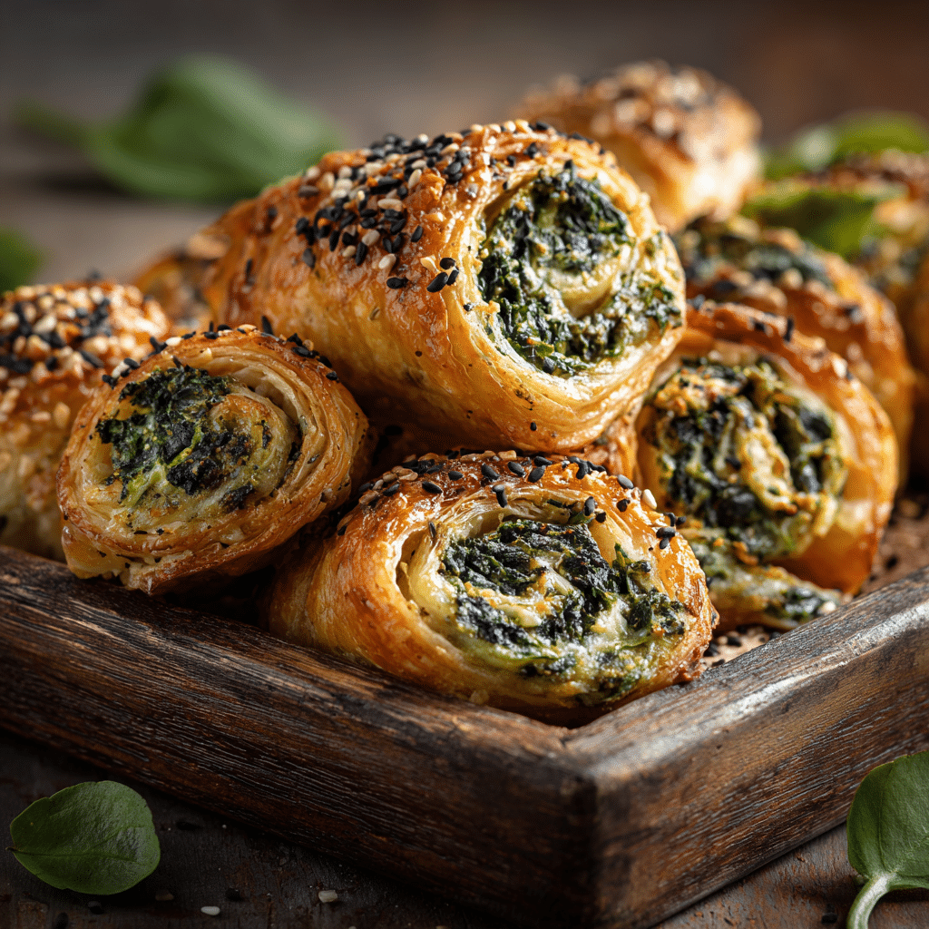 Spinach and Ricotta Rolls Recipe - Recipe Image
