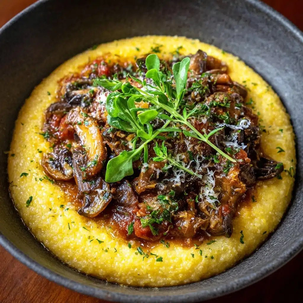 Mushroom Ragù with Polenta Recipe - Recipe Image