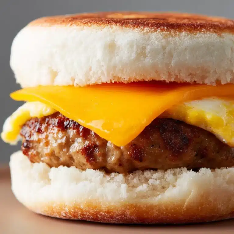 Eggo Sausage, Egg and Cheese Sandwich Recipe