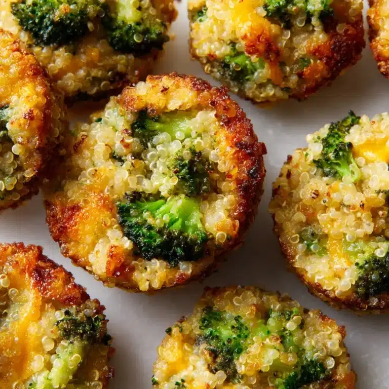 Broccoli Cheddar Quinoa Bites Recipe