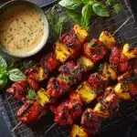Chipotle Pineapple Bang Bang Chicken Skewers Recipe