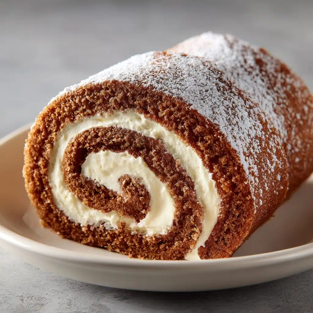 Classic Pumpkin Roll with Cream Cheese Filling Recipe - Recipe Image