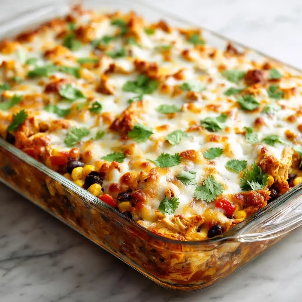 Easy Chicken Burrito Casserole Recipe - Recipe Image