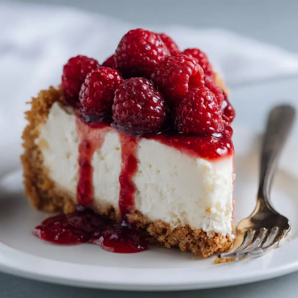 No Bake Raspberry Cream Pie Recipe - Recipe Image
