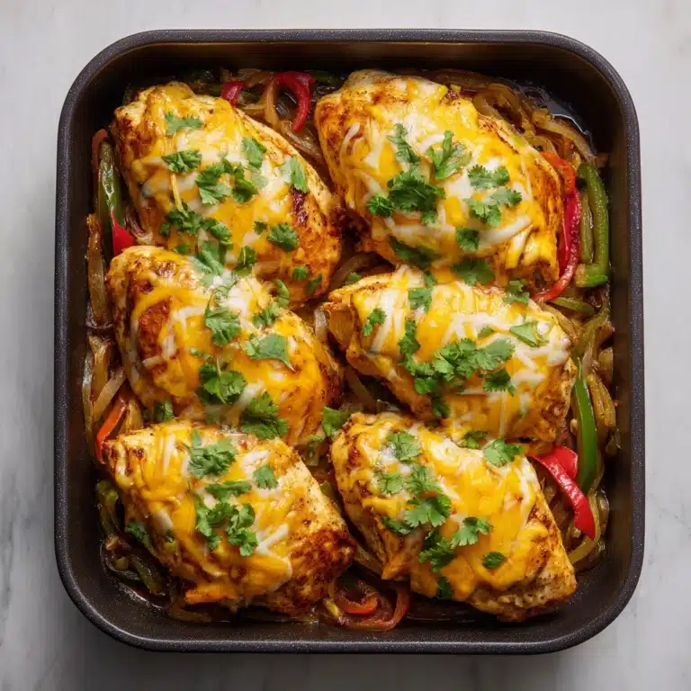 Cheesy Baked Fajita Chicken Recipe