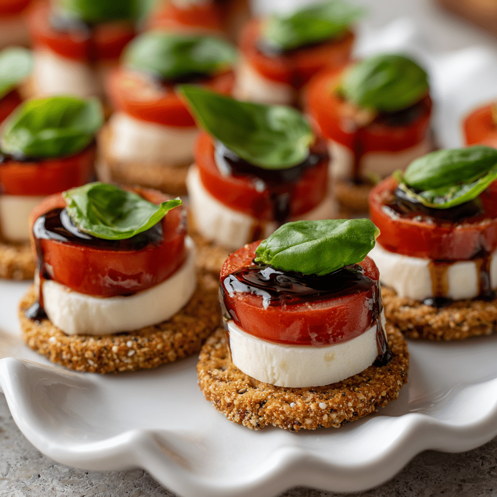 Caprese Salad Bites with Balsamic Reduction Recipe - Recipe Image