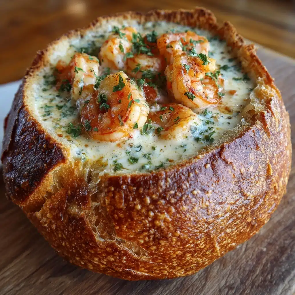 Stuffed Seafood Bread Bowl Recipe - Recipe Image