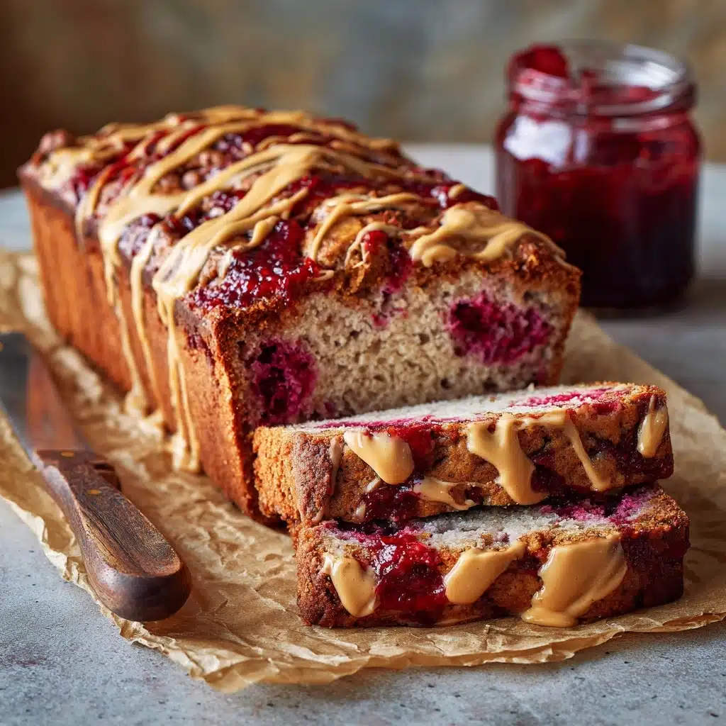 Peanut Butter Jelly Banana Bread Recipe - Recipe Image
