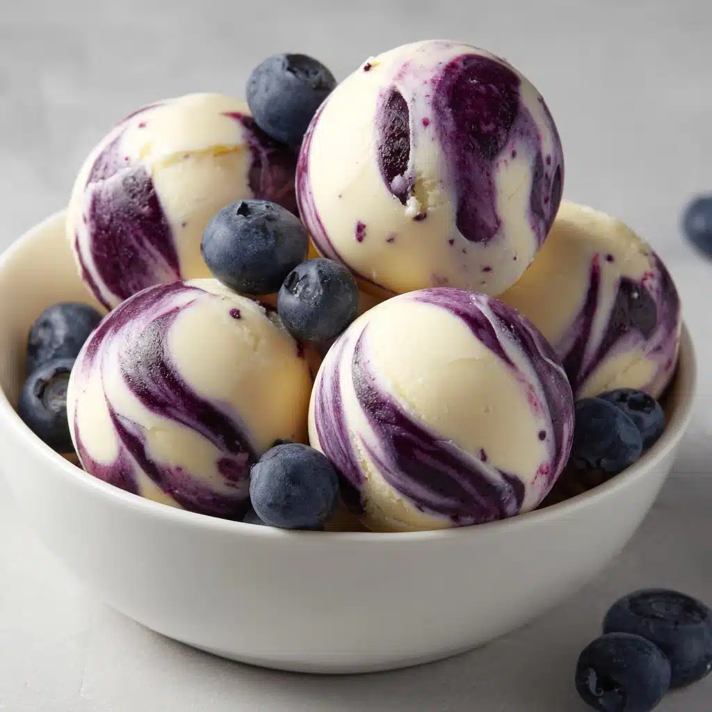 Blueberry Swirl Yogurt Bites Recipe - Recipe Image