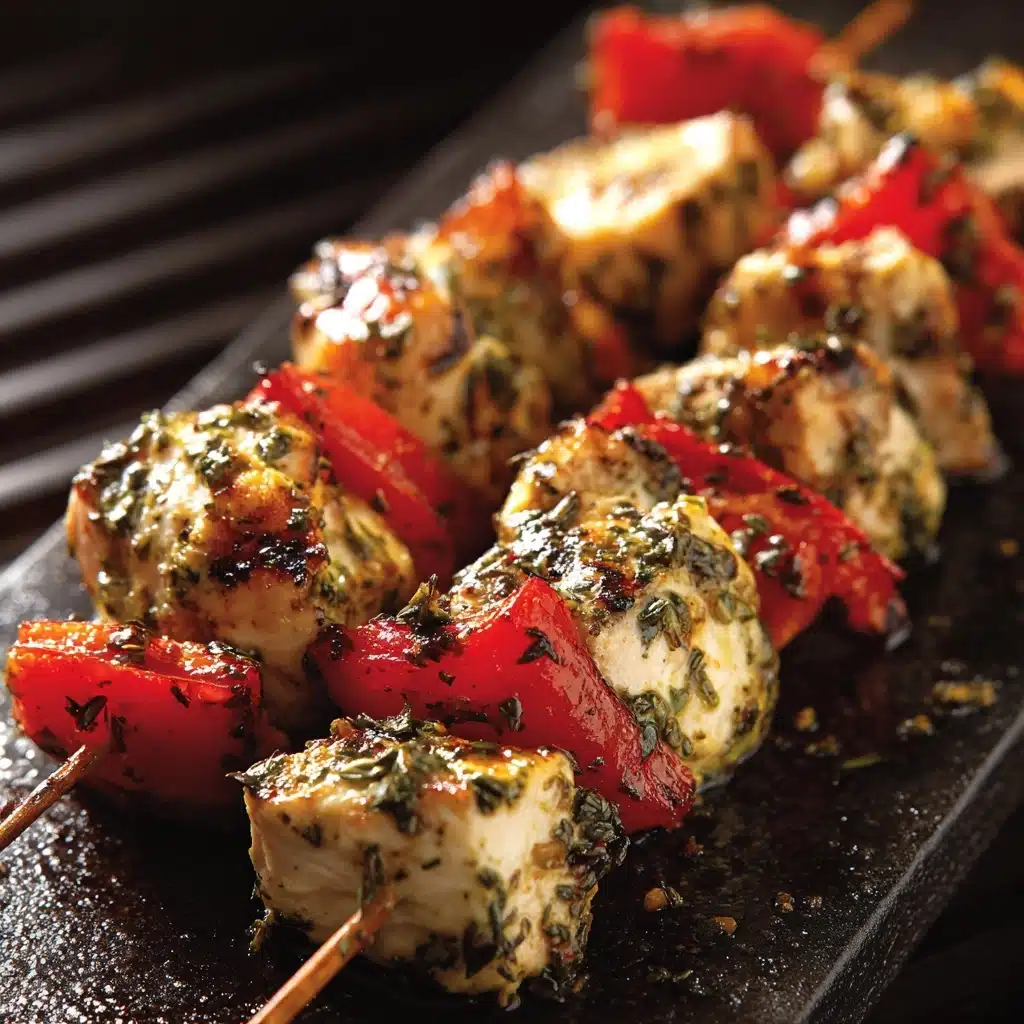 Chicken Pesto Kabobs Recipe - Recipe Image