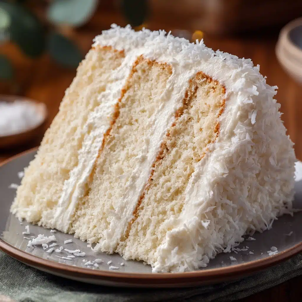 Delicious Creamy Coconut Cake Recipe - Recipe Image