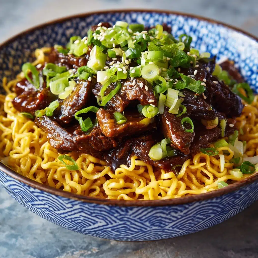 Mongolian Beef and Noodle Recipe