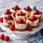 Lemon Mini Cheesecakes with Berry Swirl Recipe