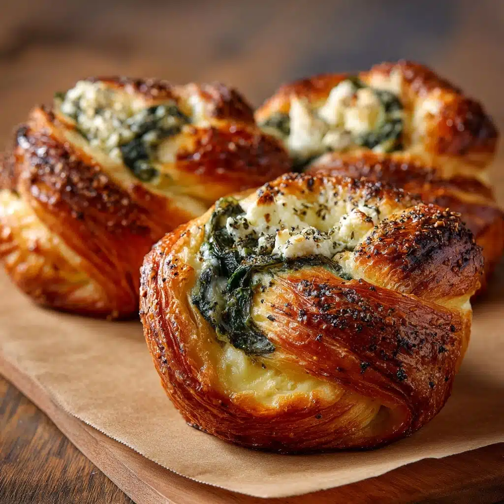 Spinach and Cheese Stuffed Twists Recipe