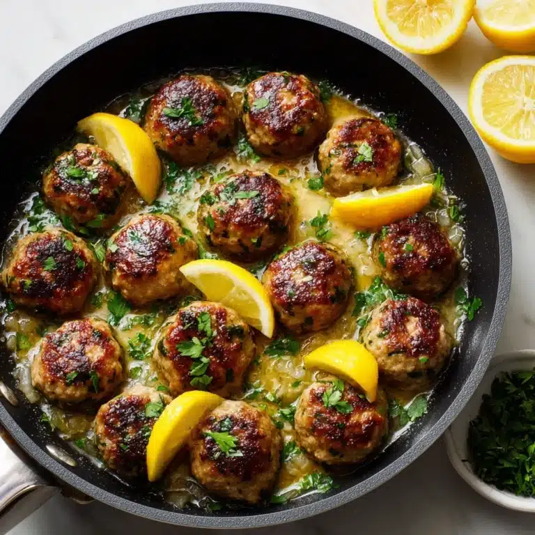 Chicken Piccata Meatballs Recipe