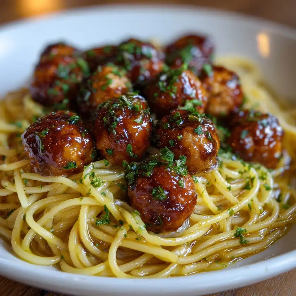 Garlic Butter Chicken Bites with Creamy Parmesan Pasta Recipe - Recipe Image