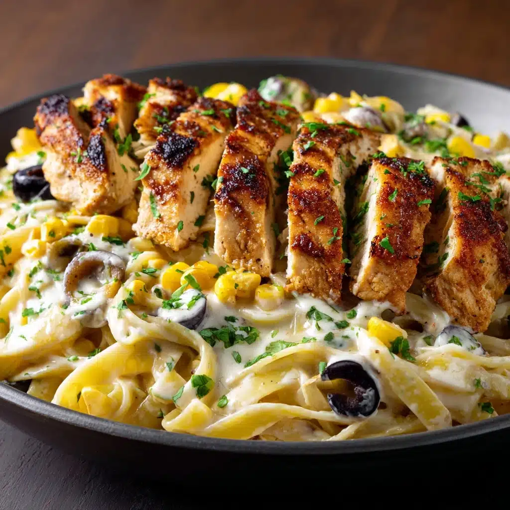 Creamy Southwest Chicken Alfredo Recipe - Recipe Image