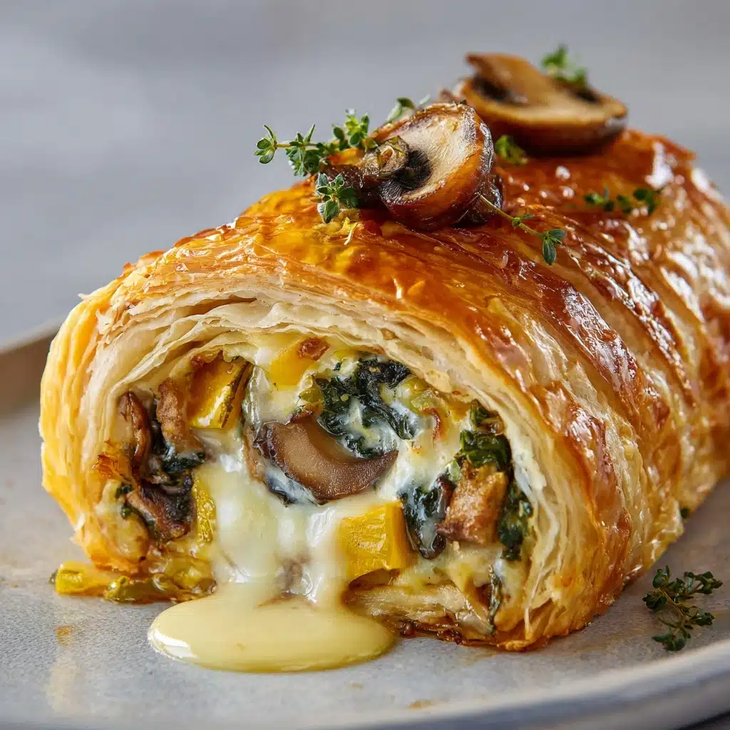 Cheesy Baked Vegetable Rolls Recipe - Recipe Image