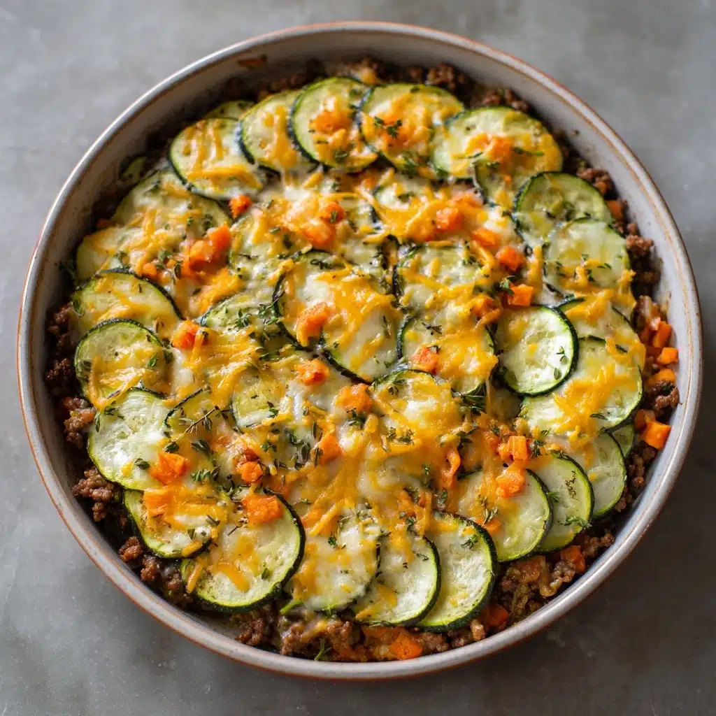 Savory Ground Turkey Zucchini Casserole Recipe - Recipe Image