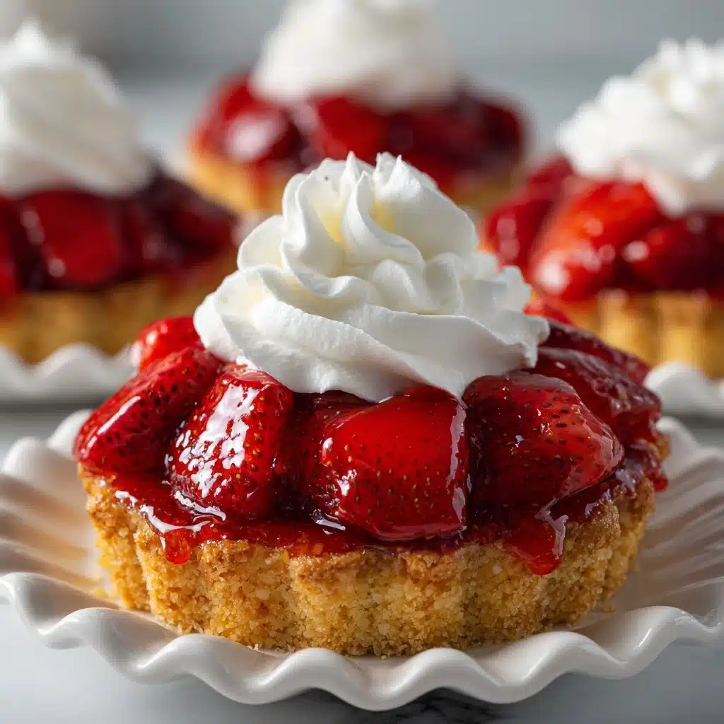 Mini Strawberry Pies with Sugar Cookie Crust Recipe - Recipe Image