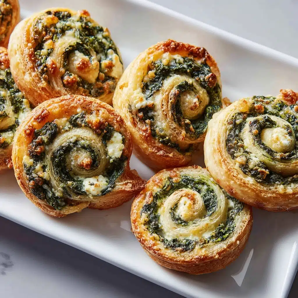 Spinach Feta Pinwheels Recipe - Recipe Image