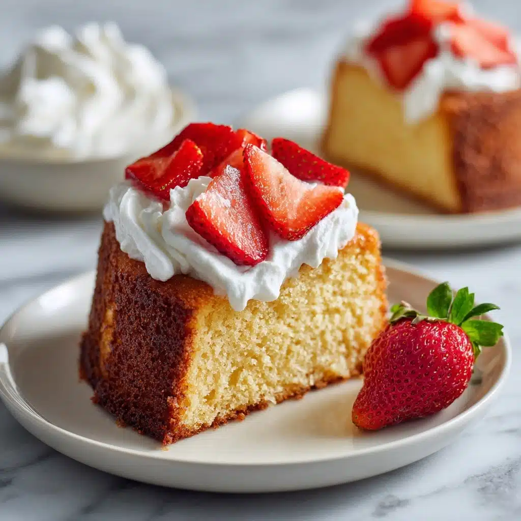 Strawberry Shortcake Made with Poundcake Recipe