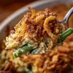 Cheesy Mushroom and Onion Green Bean Casserole Recipe