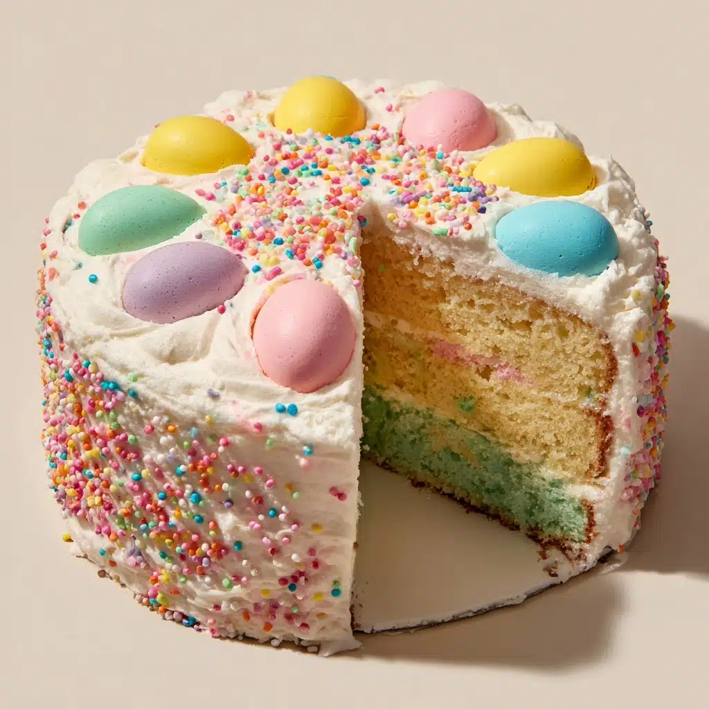 Festive Easter Poke Cake Recipe - Recipe Image