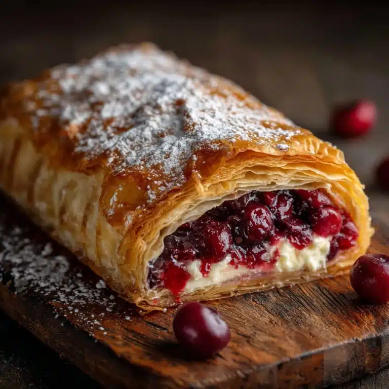 Creamy Cherry Strudel Recipe